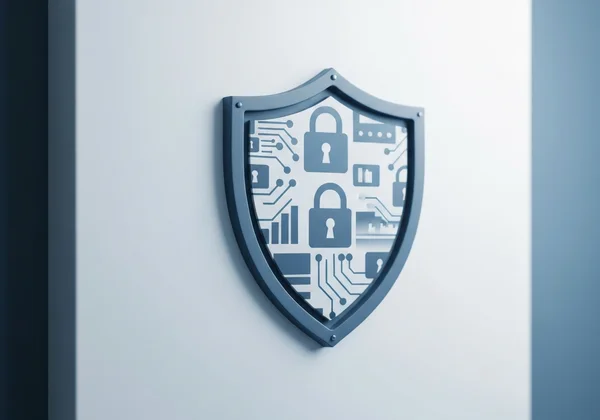 Data privacy and compliance shield icon