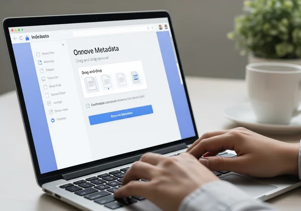 User using an online metadata removal tool